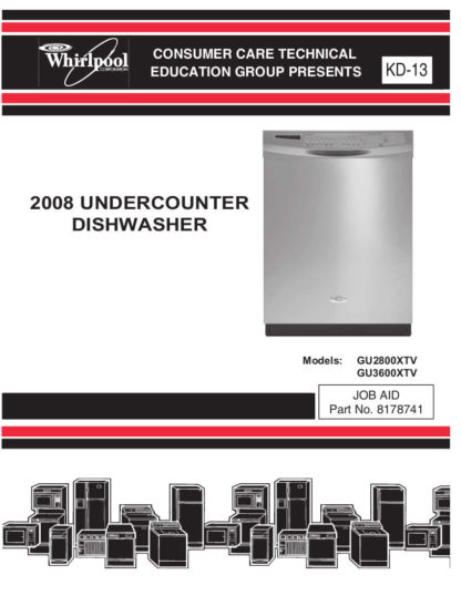 KitchenAid Dishwasher Service Manual 05