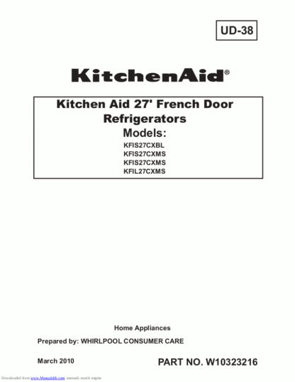 KitchenAid Refrigerator Service Manual 15