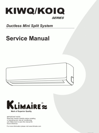 Klimaire Air Conditioner Service Manual 03