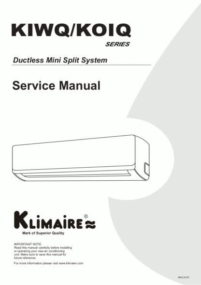 Klimaire Air Conditioner Service Manual 03