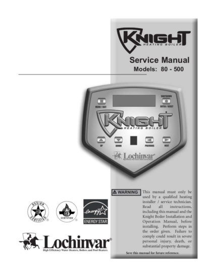 Knight Boiler Service Manual 01