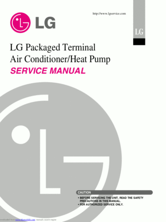LG Air Conditioner Service Manual 89