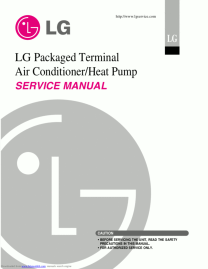 LG Air Conditioner Service Manual 89