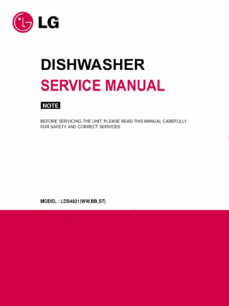 LG Dishwasher Service Manual 03
