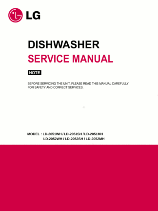 LG Dishwasher Service Manual 05