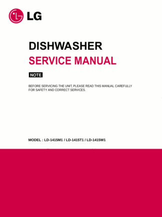 LG Dishwasher Service Manual 08