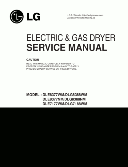 LG Dryer Service Manual 04