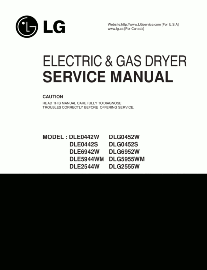 LG Dryer Service Manual 06
