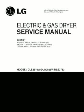LG Dryer Service Manual 07