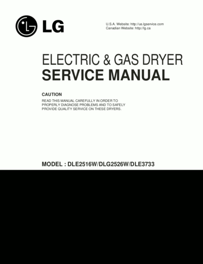 LG Dryer Service Manual 07