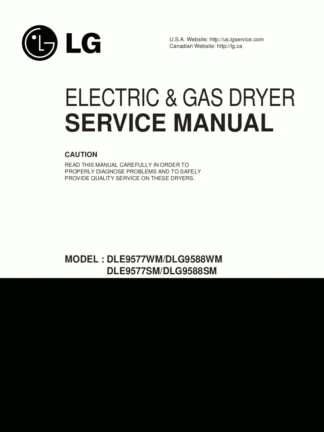 LG Dryer Service Manual 08