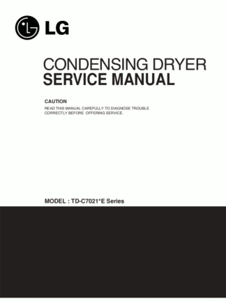 LG Dryer Service Manual 11
