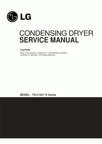 LG Dryer Service Manual 11