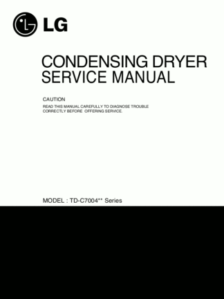 LG Dryer Service Manual 12