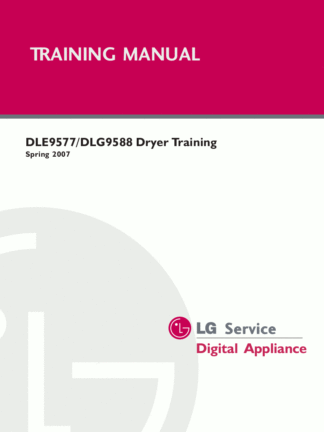 LG Dryer Service Manual 15