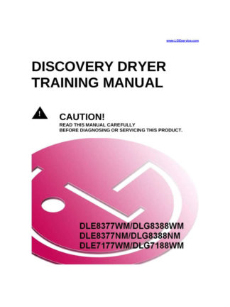 LG Dryer Service Manual 17