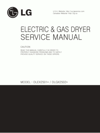 LG Dryer Service Manual 25