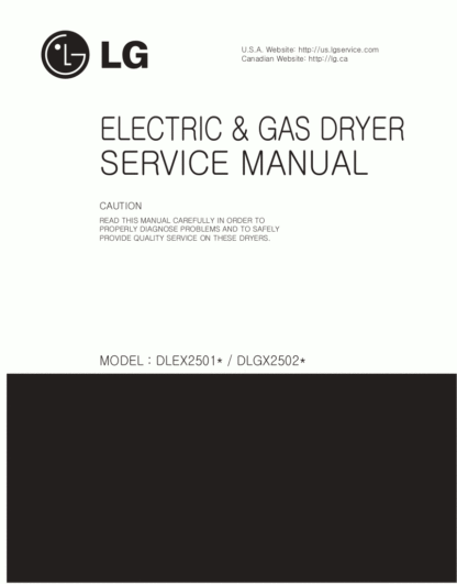 LG Dryer Service Manual 25