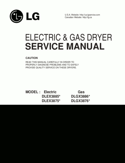 LG Dryer Service Manual 26