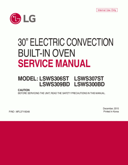 LG Food Warmer Service Manual 19