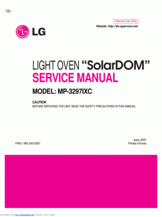 LG Microwave Oven Service Manual 102