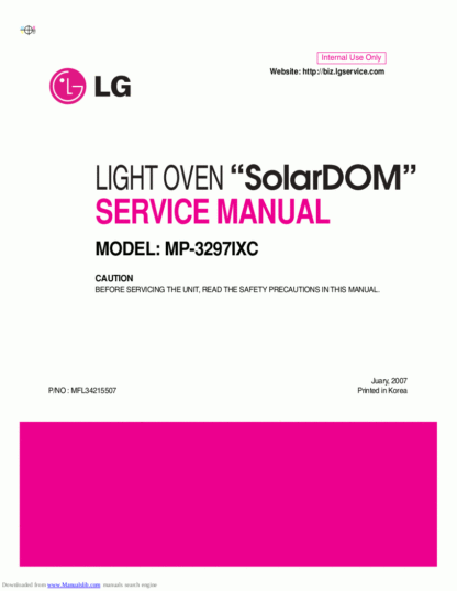 LG Microwave Oven Service Manual 102