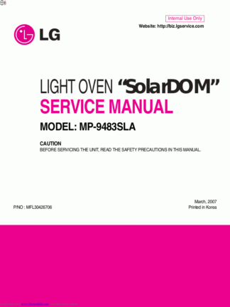LG Microwave Oven Service Manual 103