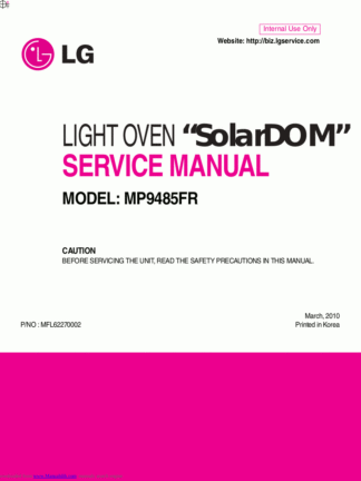 LG Microwave Oven Service Manual 105