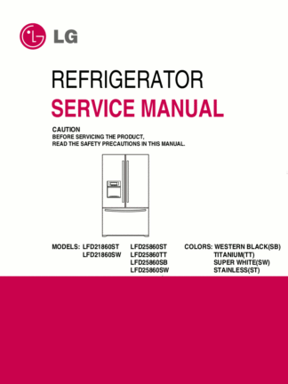 LG Refrigerator Service Manual 03