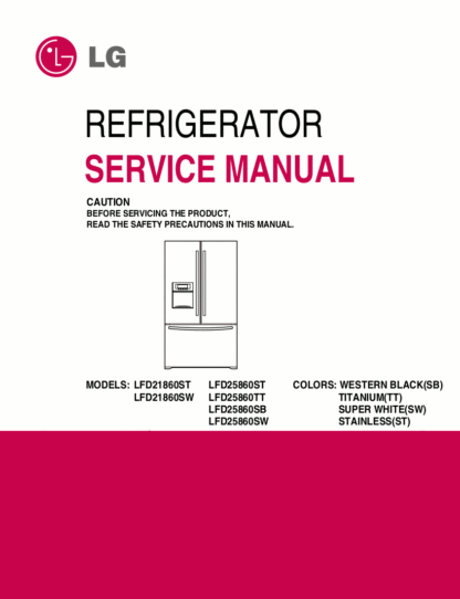 LG Refrigerator Service Manual 03