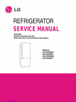 LG Refrigerator Service Manual 76