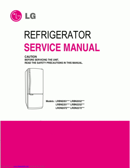 LG Refrigerator Service Manual 77