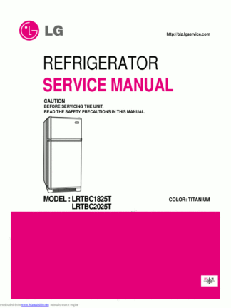 LG Refrigerator Service Manual 78