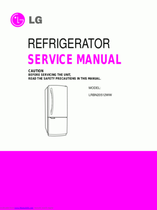 LG Refrigerator Service Manual 79