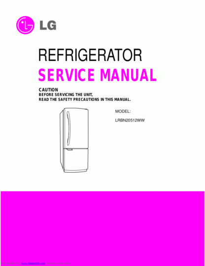 LG Refrigerator Service Manual 79