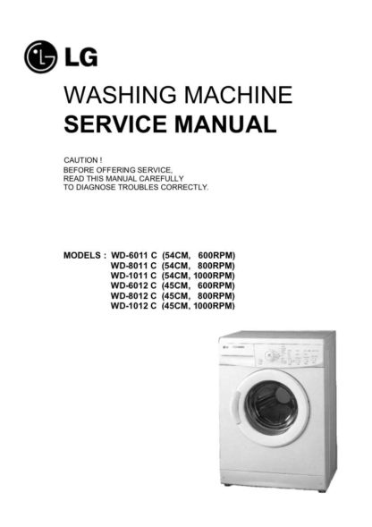 LG Washer Service Manual 10
