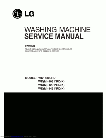 LG Washer Service Manual 102