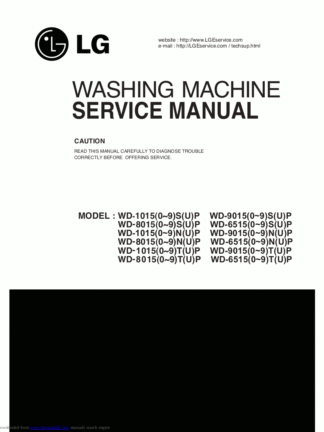 LG Washer Service Manual 104