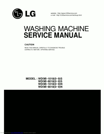LG Washer Service Manual 105