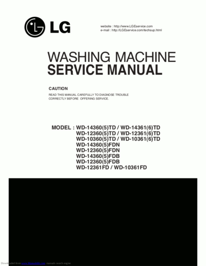 LG Washer Service Manual 107