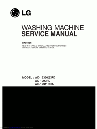 LG Washer Service Manual 109