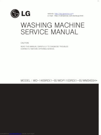 LG Washer Service Manual 110