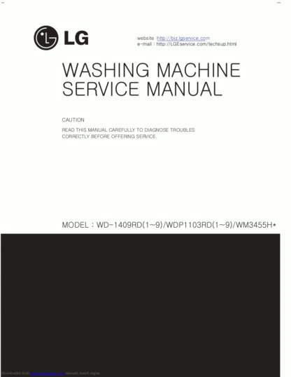 LG Washer Service Manual 110
