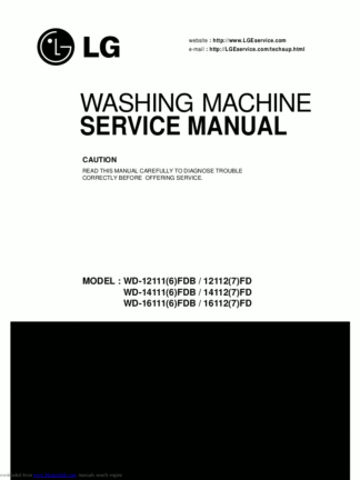 LG Washer Service Manual 111