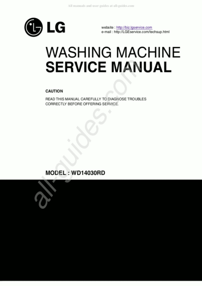 LG Washer Service Manual 115