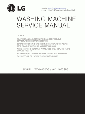 LG Washer Service Manual 116