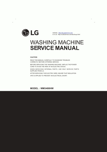 LG Washer Service Manual 123
