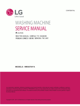 LG Washer Service Manual 125