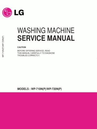 LG Washer Service Manual 13
