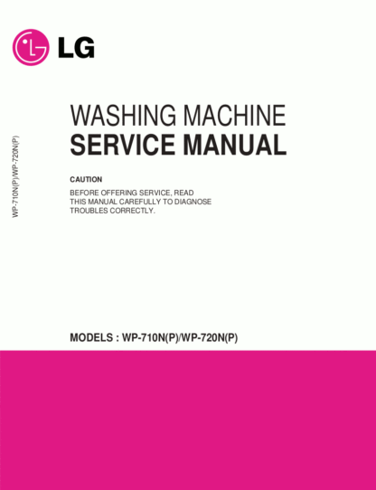 LG Washer Service Manual 13